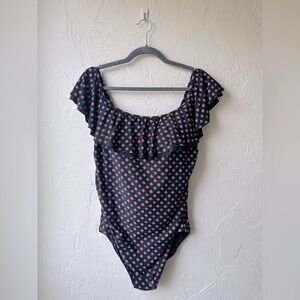 🖤 GAP - Patterned One-Piece Swimsuit - Size: XL